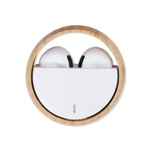 EcoBuds Wireless Earbuds with Bamboo Charging Case | BE001