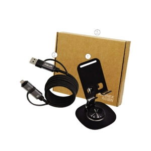 Collapsible Phone Stand & Magnetic Fast Charging Cable Set | 360° Adjustable | AB004-S1