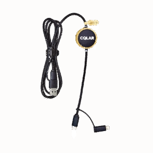 60W PD Bamboo Charging Cable with Light-Up Logo | Eco-Friendly USB-C & Lightning | 120cm | T1125BPD-F03