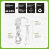 65W 70cm 4in1 Cord wood Charging Cable | USB-A & USB-C Input | Eco-Friendly |  T4070PD-F03 - Thumbnail Image 5