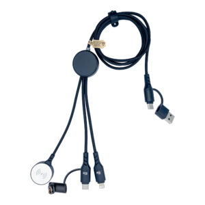 120cm 65W Multi-Fast Charging Cable with Watch Wireless Charger & Garmin Adapter | Eco-Friendly | 120cm | SW7123PD-F03M